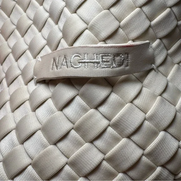 Naghedi Beige Woven Hobo Bag - Picture 5 of 9